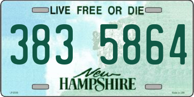NH license plate 3835864