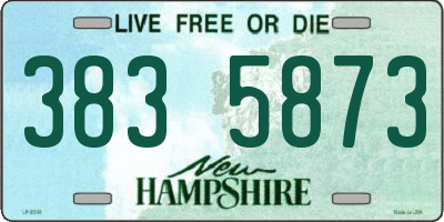 NH license plate 3835873
