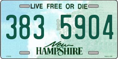 NH license plate 3835904