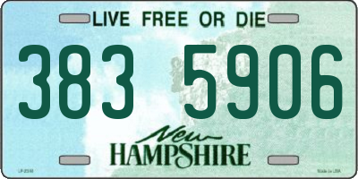 NH license plate 3835906