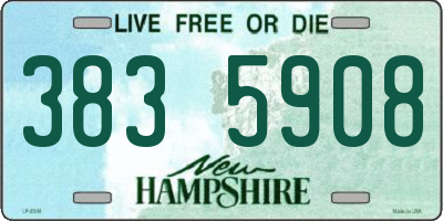 NH license plate 3835908