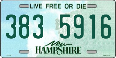 NH license plate 3835916