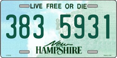 NH license plate 3835931