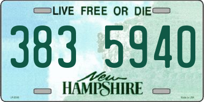 NH license plate 3835940