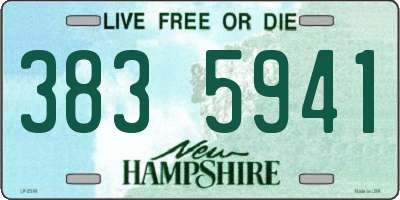 NH license plate 3835941