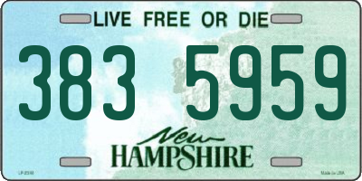 NH license plate 3835959