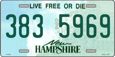 NH license plate 3835969