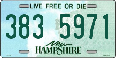 NH license plate 3835971