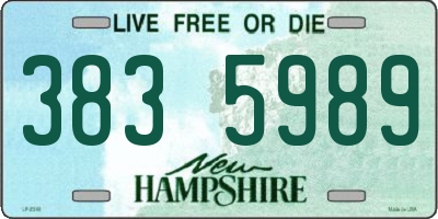 NH license plate 3835989