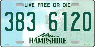 NH license plate 3836120