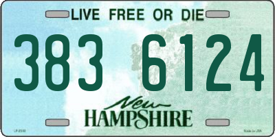 NH license plate 3836124