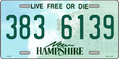 NH license plate 3836139