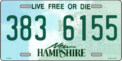 NH license plate 3836155