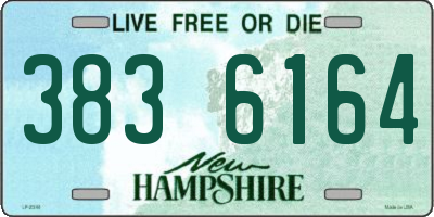 NH license plate 3836164