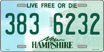 NH license plate 3836232