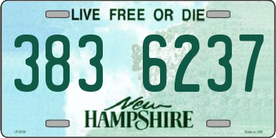NH license plate 3836237