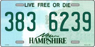 NH license plate 3836239