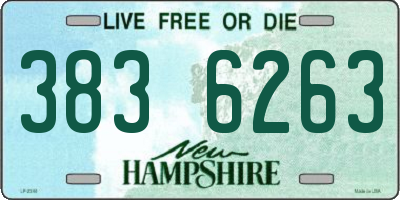 NH license plate 3836263