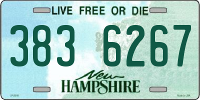 NH license plate 3836267
