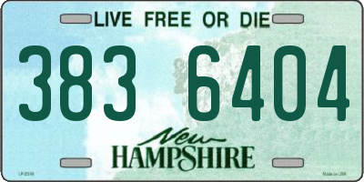 NH license plate 3836404