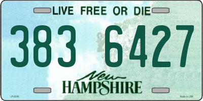 NH license plate 3836427