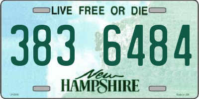 NH license plate 3836484