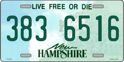 NH license plate 3836516