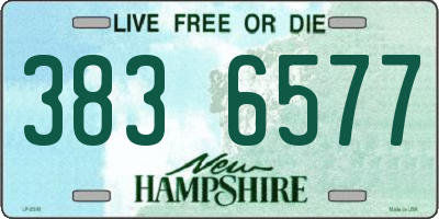 NH license plate 3836577
