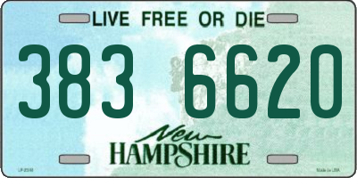 NH license plate 3836620
