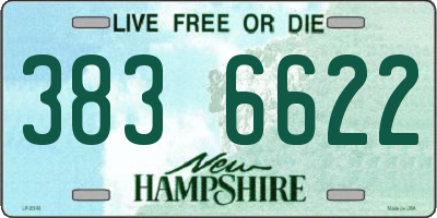 NH license plate 3836622