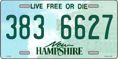 NH license plate 3836627