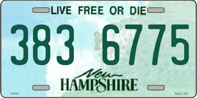 NH license plate 3836775