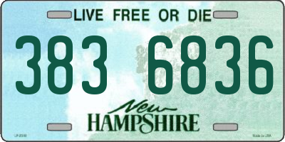NH license plate 3836836