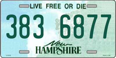 NH license plate 3836877