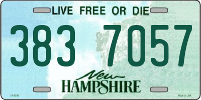 NH license plate 3837057