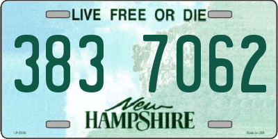 NH license plate 3837062