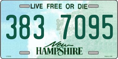 NH license plate 3837095