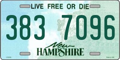 NH license plate 3837096