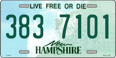 NH license plate 3837101