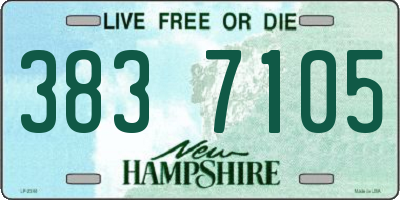 NH license plate 3837105