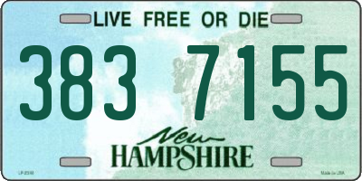 NH license plate 3837155