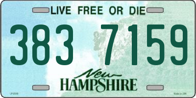 NH license plate 3837159