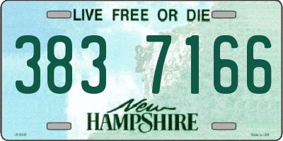 NH license plate 3837166