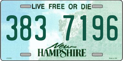 NH license plate 3837196