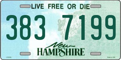 NH license plate 3837199