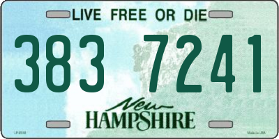 NH license plate 3837241