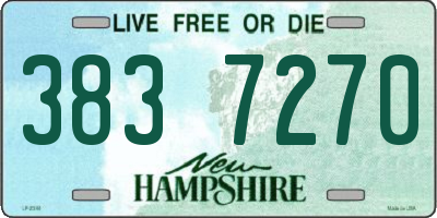 NH license plate 3837270