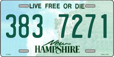 NH license plate 3837271