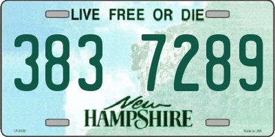 NH license plate 3837289