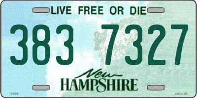 NH license plate 3837327